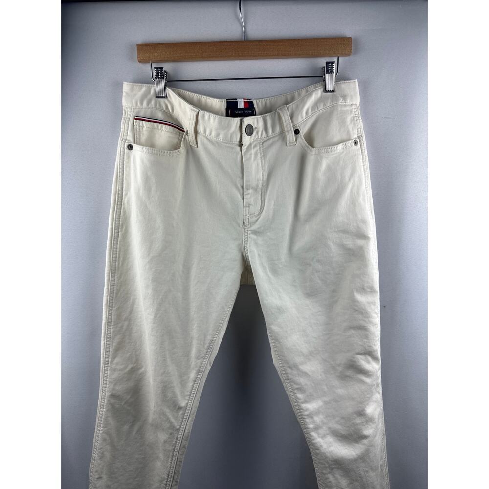 Men’s Cream Tommy Hilfiger Straight Jeans 34/30